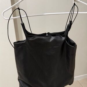 Forever 21 Black Faux Leather Cami
